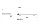 Душевая перегородка Vincea Волк-Ин (Walk-In) 120 L VSW-4WSL120CLGM-L