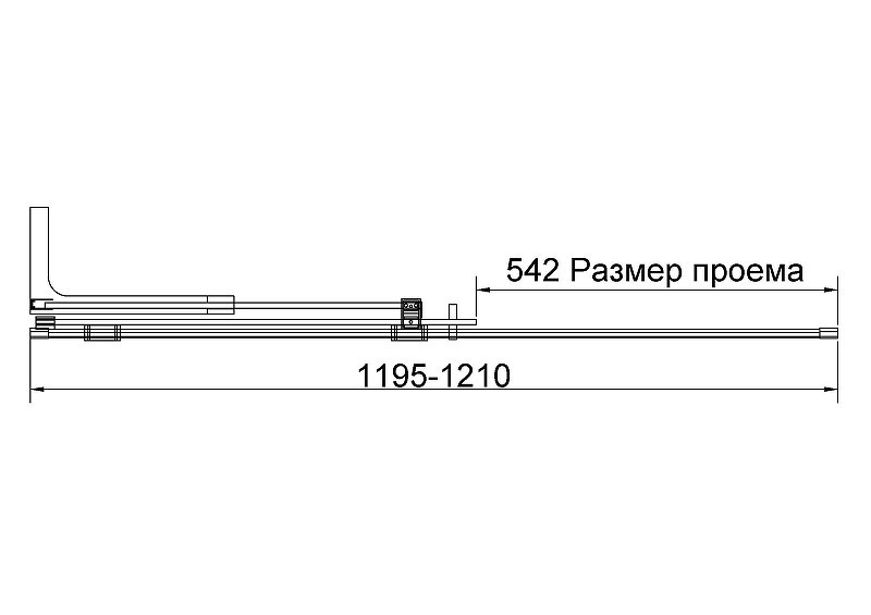Душевая перегородка Vincea Волк-Ин (Walk-In) 120 L VSW-4WSL120CLGM-L