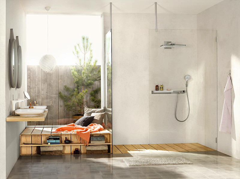 Смеситель для душа Hansgrohe ShowerTabletSelect 13184000 с термостатом Хром