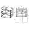 Тумба под раковину Vincea Mia Slim 90 VMC-2MC900S1BT подвесная
