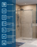 Душевой уголок BelBagno Soft Close-1 130x80 SOFT_CLOSE-1-AH-1-130/80-C-GM