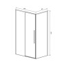 Душевой уголок Vincea Slim-N 120x90 VSR-4SN9012CL