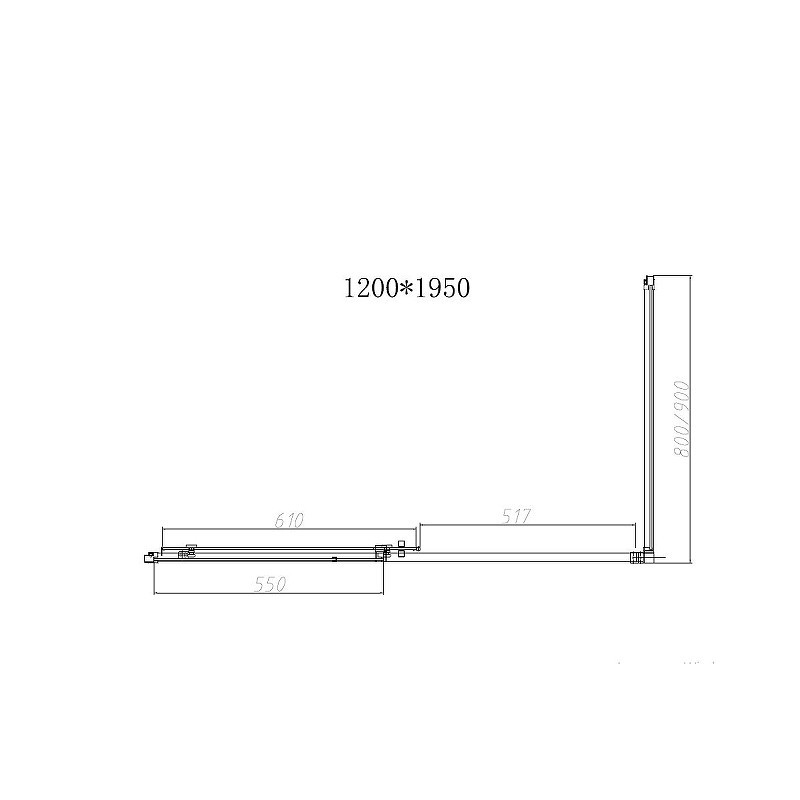 Душевой уголок Vincea Slim-N 120x90 VSR-4SN9012CL