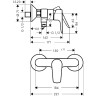Смеситель для душа Hansgrohe Talis E 71760670 черный матовый