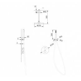 Душевая система Abber Wasser Kreis AF8121RG
