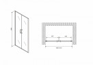 Душевая дверь Abber Sonnenstrand 100 AG04100C профиль Хром стекло прозрачное