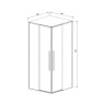 Душевой уголок Vincea Slim-N 100x80 VSS-4SN8010CLBN
