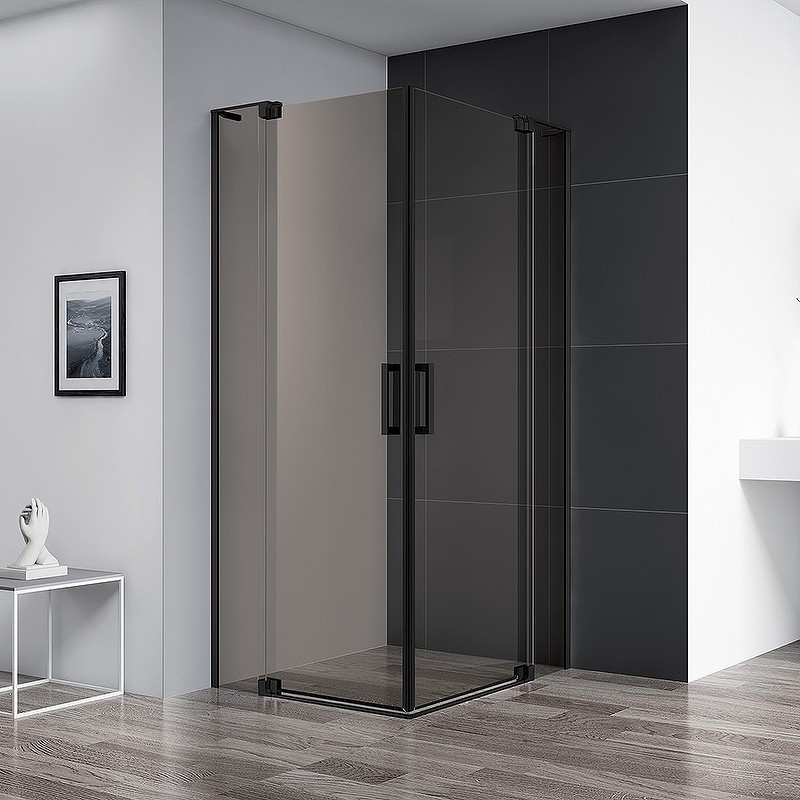 Душевой уголок Cezares Slider 100x80 SLIDER-AH-2-70/80-90/100-BR-NERO
