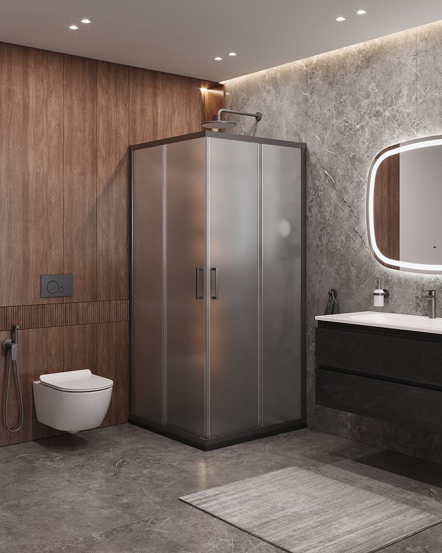 Душевой уголок Cezares Molveno 90x90 MOLVENO-A-2-90-P-GM