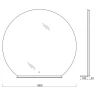 Зеркало BelBagno SPC-RNG-1000-LED-TCH-MENS с подсветкой