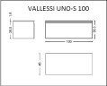 Тумба Boheme Armadi Art Vallessi UNO-S 100 897-100-L подвесная