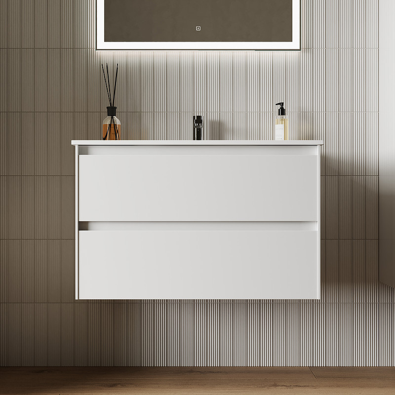 Тумба под раковину Sancos Cento 80 CN80W подвесная Белый глянец