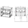 Тумба под раковину Vincea Mia Slim 90 VMC-2MC900S1GW подвесная