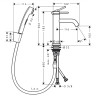Смеситель для раковины Hansgrohe Tecturis S 73211670 с гигиеническим душем черный матовый