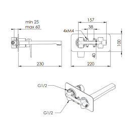 Смеситель для раковины Remer Dream D15L