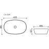 Раковина-чаша Ceramicanova Element 60 CN5039 Белая