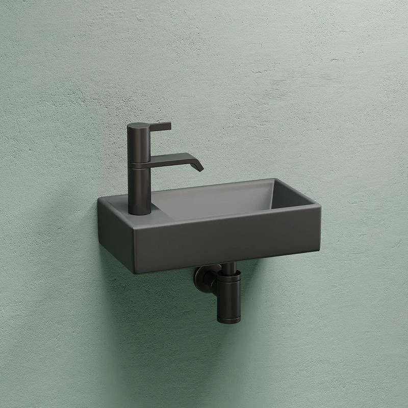 Раковина Ceramicanova Element 41 R CN6051RMDH Темный антрацит матовый