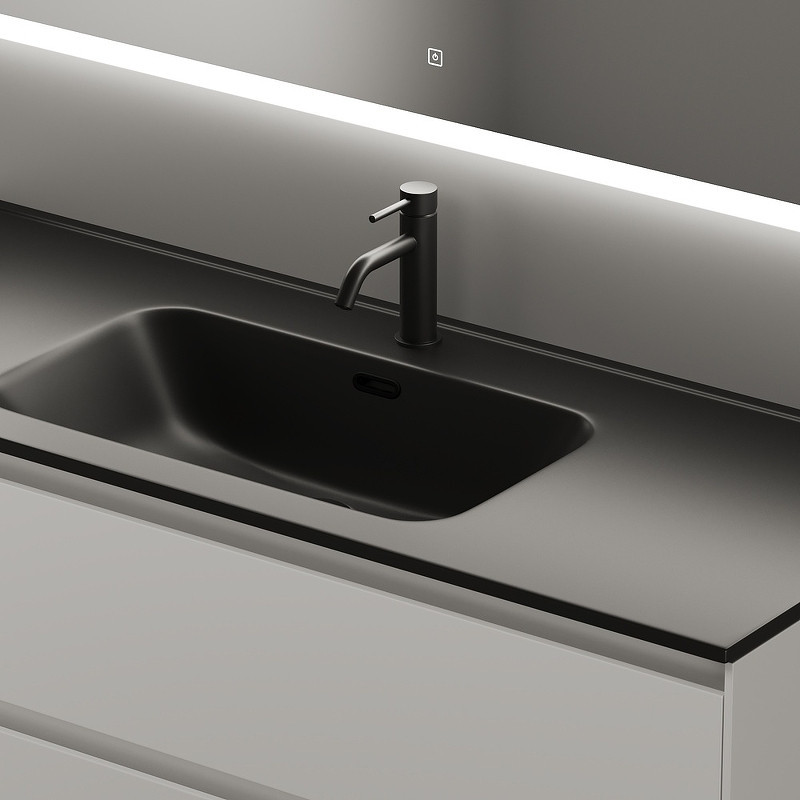 Тумба под раковину Sancos Cento 120 CN120-1W подвесная Белый глянец