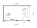 Душевой уголок BelBagno Soft Close-1 140x80 SOFT_CLOSE-1-AH-1-140/80-C-GM