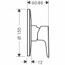 Смеситель для душа Hansgrohe Talis E 71766000 Хром
