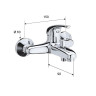 Смеситель для ванны Remer Серия 35 F052