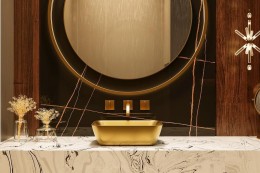 Раковина-чаша Abber RECHTECK 46 AC2200MMG цвет Золото матовое