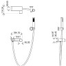 Смеситель для ванны Boheme Stick 123-WG.2
