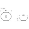 Раковина-чаша Ceramicanova Element 41 CN6016 Белая