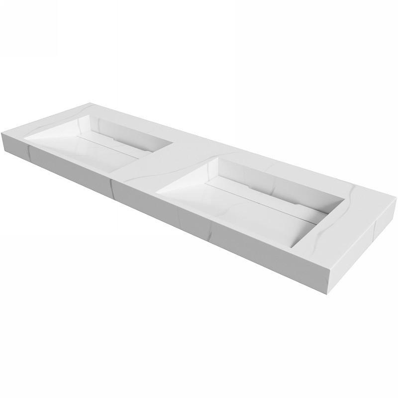 Раковина Boheme Armadi Art Flat 140 859-140-CLCT двойная