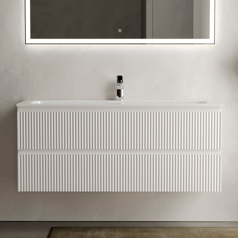 Тумба под раковину Sancos Snob R 120 SNR120W подвесная Bianco