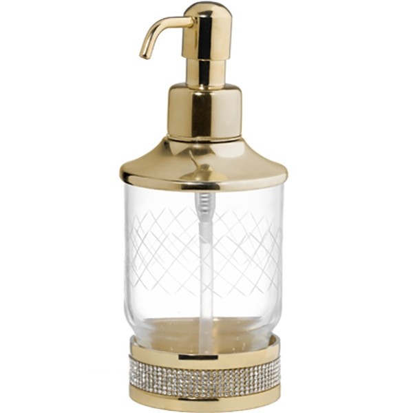 Дозатор для жидкого мыла Boheme Royal Cristal 10929-G