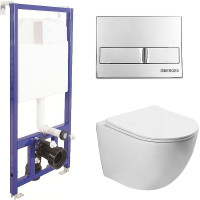 Комплект унитаза Vincea Globo VT1-14S с инсталляцией Berges Novum L3 040213