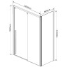 Душевой уголок Vincea Lugano 130x90 VSR-1L9013CLGM-1