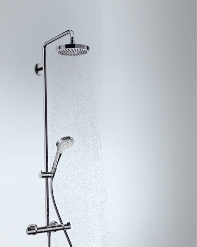 Душевая система Hansgrohe Croma Select S 27253400 с термостатом Хром Белая
