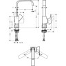 Смеситель для раковины Hansgrohe Metropol 32511670 черный матовый