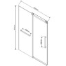 Душевая дверь Vincea Como Soft 120 VDS-1CS120CLGM