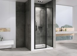 Душевая дверь Abber Sonnenstrand 110 AG04110BS профиль Черный стекло прозрачное