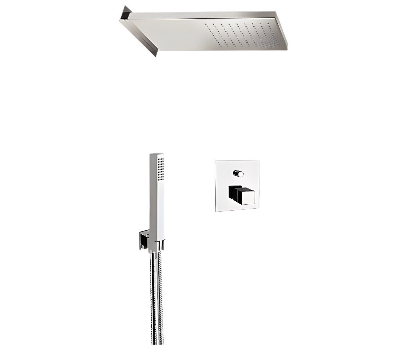 Душевая система Remer Q-Elegance QT09S027SDQSS с термостатом цвет Хром