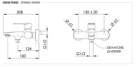 Смеситель для ванны Remer Vanity V05BG цвет Золото брашированное