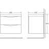 Тумба под раковину BelBagno Marino 60 MARINO-600-2C-SO-WO-P подвесная