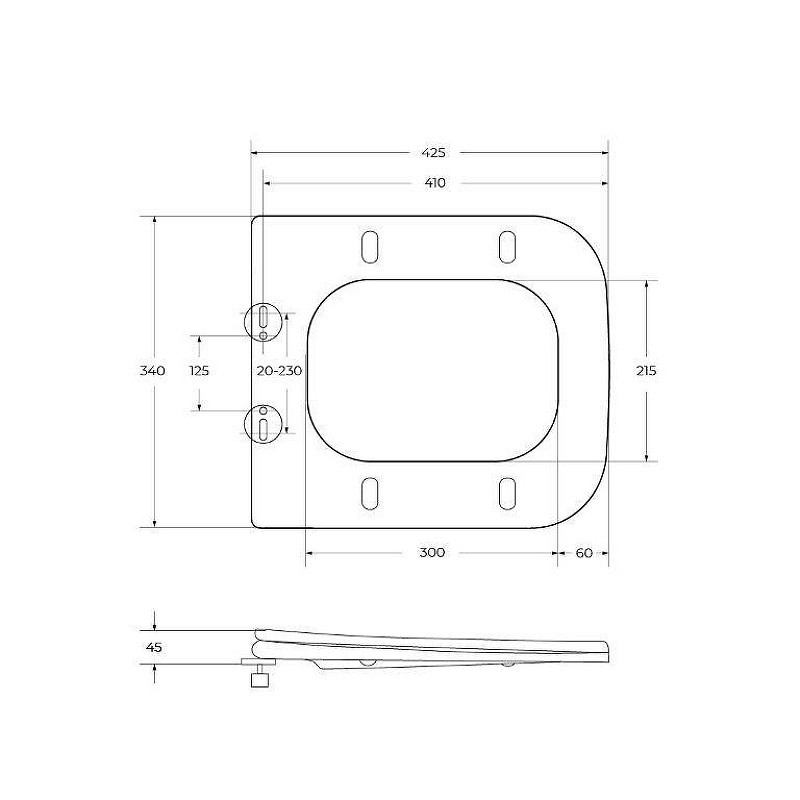 Унитаз BelBagno Marmi BB052CHR/BB132SC подвесной