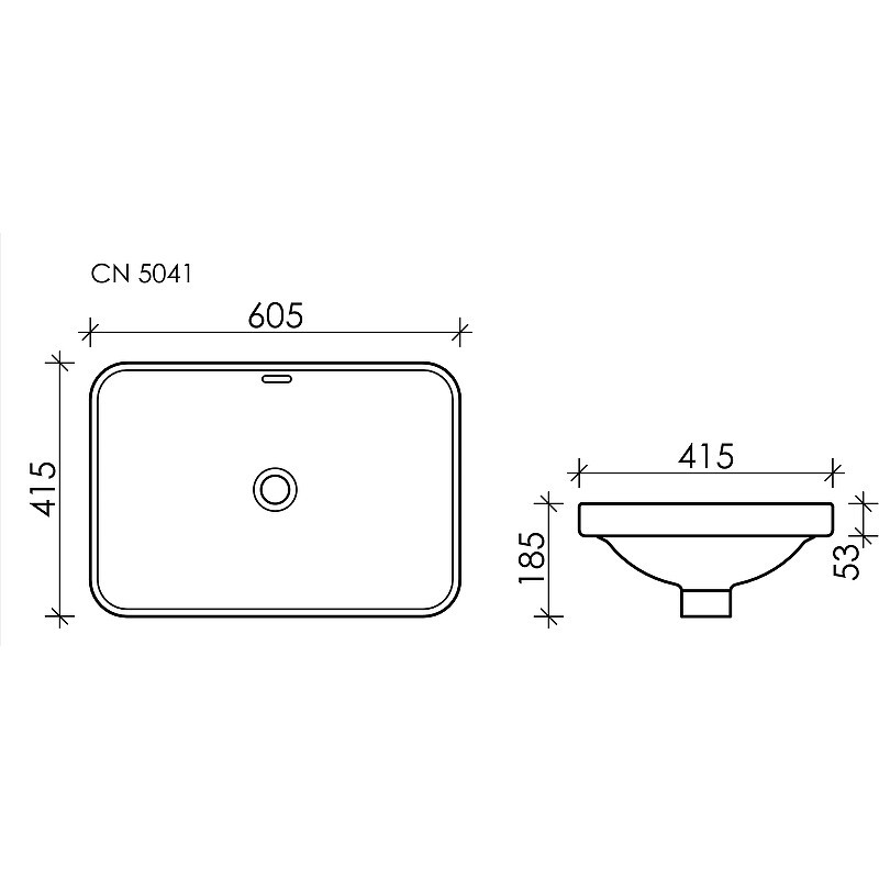 Раковина Ceramicanova Element 60 CN5041 Белая