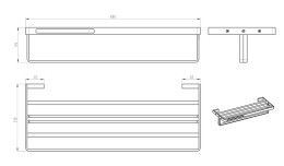 Полка для полотенец Boheme Q 10947-MW