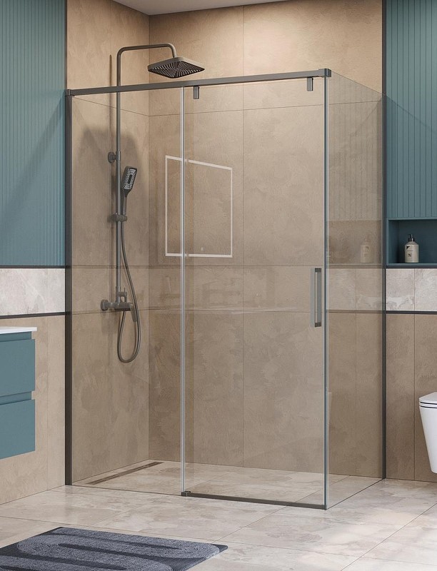 Душевой уголок BelBagno Soft Close-1 160x80 SOFT_CLOSE-1-AH-1-160/80-C-GM