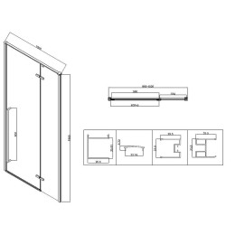 Душевой уголок Vincea Slim-N 100x90 VSR-5SN9010CLGM