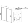Душевая дверь Vincea City 140 VDS-5CT140MT