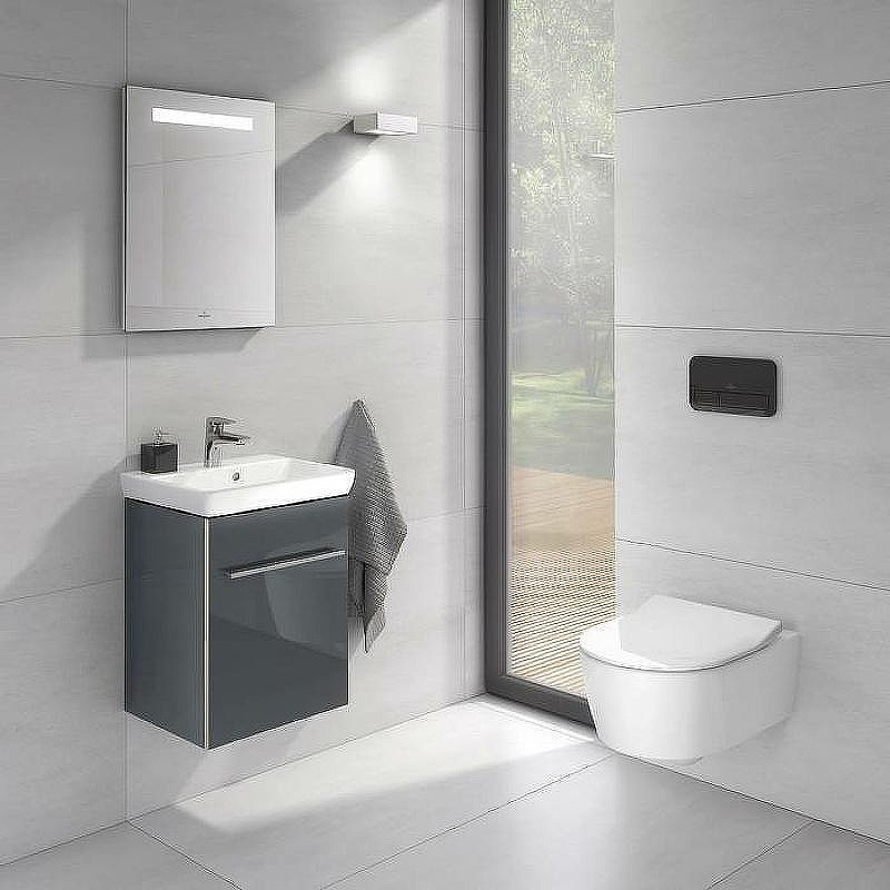 Клавиша смыва Villeroy&Boch ViConnect 922400RB Черная глянцевая