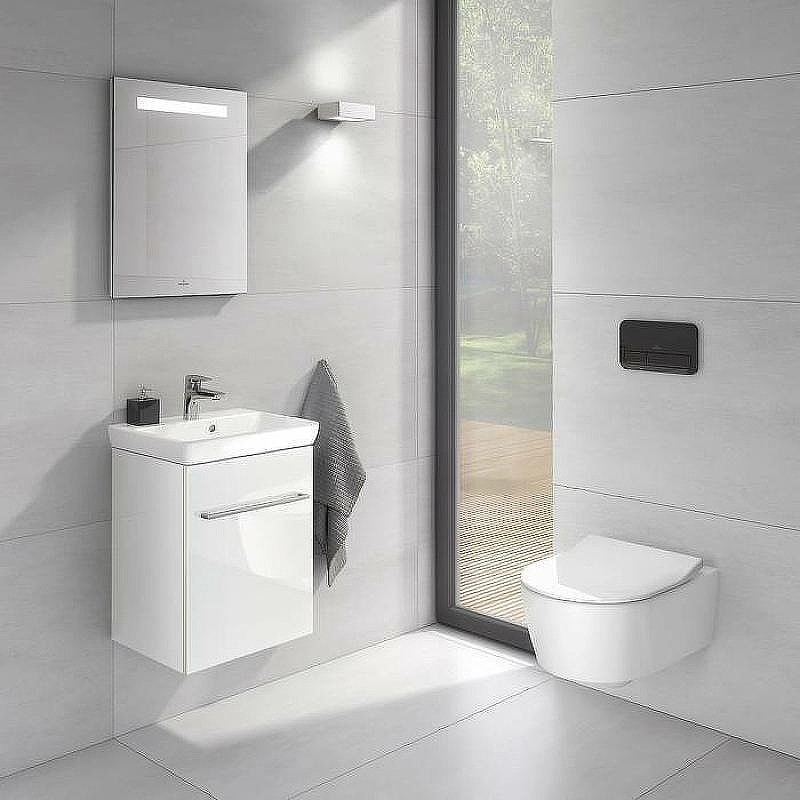 Клавиша смыва Villeroy&Boch ViConnect 922400RB Черная глянцевая