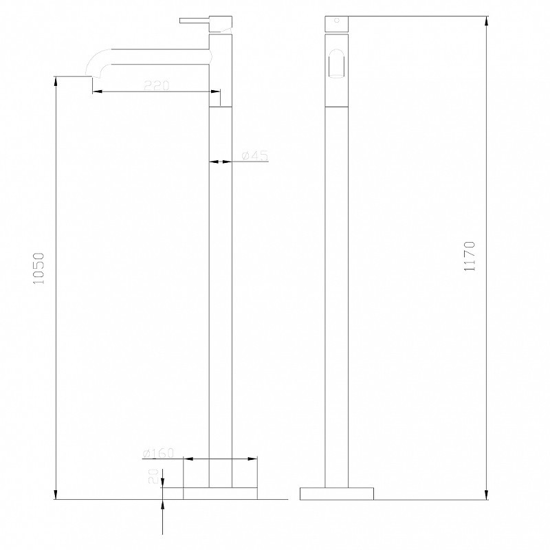 Смеситель для раковины Abber Wasser Kreis AF8140RG Розовое золото