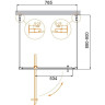 Душевой уголок Cezares Molveno 80x90 MOLVENO-BA2-80/90-C-Cr-IV